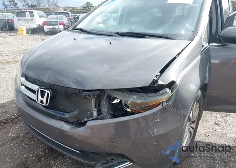 2014 Honda Odyssey Ex-L from USA, damaged, VIN 5FNRL5H64EB104987